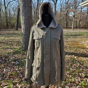 Charlotte Ronson Olive Green Utility Jacket